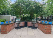 Thumbnail 17 of 20 - outdoor kitchen with grills