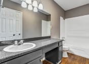 Thumbnail 16 of 33 - Whitney Manor Apartments in Gretna, LA photo of bathroom with long vanity