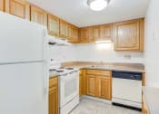 Thumbnail 12 of 48 - kitchen with white appliances