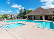 Thumbnail 20 of 33 - outdoor swimming pool at apartment complex