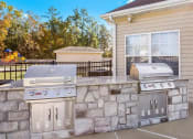 Thumbnail 13 of 17 - Grilling station at The Park apartments