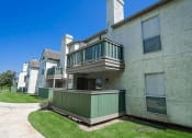Thumbnail 11 of 14 - Patios and balconies at apartment complex 
