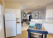 Thumbnail 5 of 32 - kitchen with a refrigerator