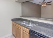 Thumbnail 3 of 29 - kitchen with double sink and counter space
