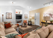 Thumbnail 15 of 30 - a living room with a couch and a tv