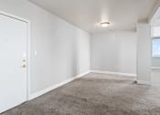 Thumbnail 5 of 16 - an empty living room with a door to a closet