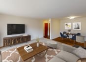 Thumbnail 3 of 18 - Spacious living room and dining area in Southfield, Michigan