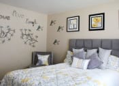 Thumbnail 10 of 31 - apartment bedroom with a bed