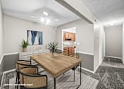Thumbnail 2 of 25 - virtually staged Apartment dining room