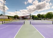 Thumbnail 22 of 25 - tennis courts at apartment complex
