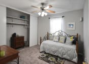 Thumbnail 11 of 22 - spacious bedroom with large closet and ooverhead lighting