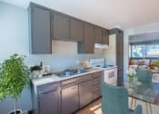 Thumbnail 4 of 28 - Kitchen with oven and double sink