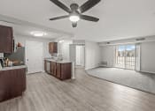 Thumbnail 10 of 30 - Kitchen and living room open concept apartment in Holly Michigan