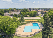 Thumbnail 20 of 28 - our apartments have a swimming pool and a clubhouse with trees