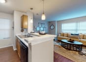 Thumbnail 1 of 15 - apartment kitchen and living room
