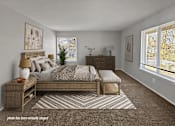 Thumbnail 3 of 16 - Apartment bedroom with big window
