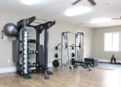 Thumbnail 9 of 16 - lot of exercise equipment to choose from at homestead apartments gym