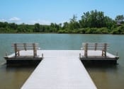 Thumbnail 11 of 23 - two benches on a dock on the water