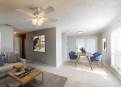 Thumbnail 3 of 29 - apartment living room in Abilene, TX