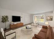 Thumbnail 4 of 16 - Spacious living room with natural lighting at miller west apartments