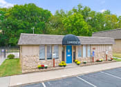 Thumbnail 26 of 29 - the leasing office is located in the parking lot of the leasing bay building