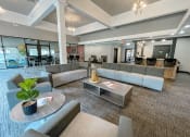 Thumbnail 9 of 18 - a large clubhouse room  with couches and a table