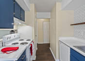 Thumbnail 2 of 27 - apartment kitchen with appliances and cabinets