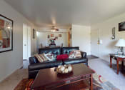 Thumbnail 2 of 13 - apartment living room with couch