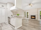 Thumbnail 3 of 29 - Apartments with fireplace and dishwasher