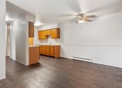 Thumbnail 1 of 23 - apartment living room with a ceiling fan