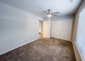 Thumbnail 6 of 26 - Bedroom at the plaza at lamberton with large closet and overhead light