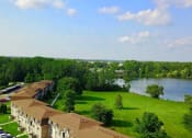 Thumbnail 22 of 26 - aerial photo of the plaza at lamberton apartments