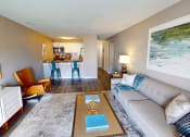 Thumbnail 3 of 20 - apartment with hardwood style floor