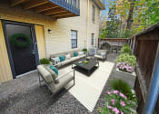 Thumbnail 18 of 22 - a private patio at apartment