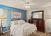Thumbnail 4 of 31 - apartment bedroom with a ceiling fan
