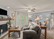 Thumbnail 2 of 31 - living room with a private balcony