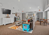 Thumbnail 16 of 28 - Resident clubhouse with a television