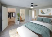 Thumbnail 2 of 28 - a bedroom with a closet in closet