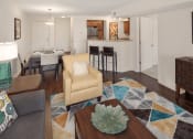 Thumbnail 6 of 34 - connected living and dining area