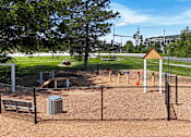 Thumbnail 19 of 31 - A dog park with agility course.