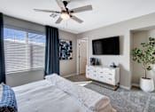 Thumbnail 22 of 93 - Bedroom With TV at Copper Creek Apartments, Nevada, 89123