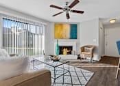 Thumbnail 15 of 33 - large living room with natural lighting and ceiling fan