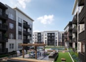 Thumbnail 5 of 19 - Courtyard at Elevate Apartments, Madison, Wisconsin