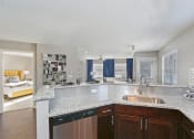Thumbnail 1 of 24 - Living room with wooden floors at Brookdale Lakes, Naperville, IL