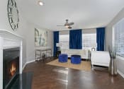 Thumbnail 2 of 24 - Living room at Brookdale Lakes, Naperville, IL, 60563