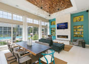 Thumbnail 17 of 24 - Living, dining at Brookdale Lakes, Naperville, Illinois