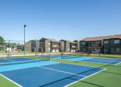 Thumbnail 33 of 43 - Apartments with outdoor pickleball courts at fusion fort worth apartments in haltom city, Texas