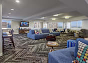 Thumbnail 7 of 17 - resident lounge TV area