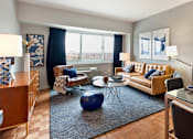 Thumbnail 9 of 17 - living room in model apartment