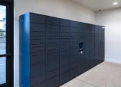 Thumbnail 46 of 51 - a large set of blue lockers in a room